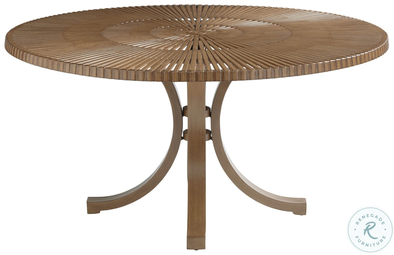 Tommy Bahama St Tropez Golden Brown Teak Outdoor Round Dining Table