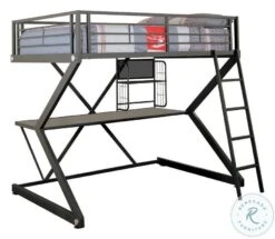 Parkview Black Full Workstation Loft Bed