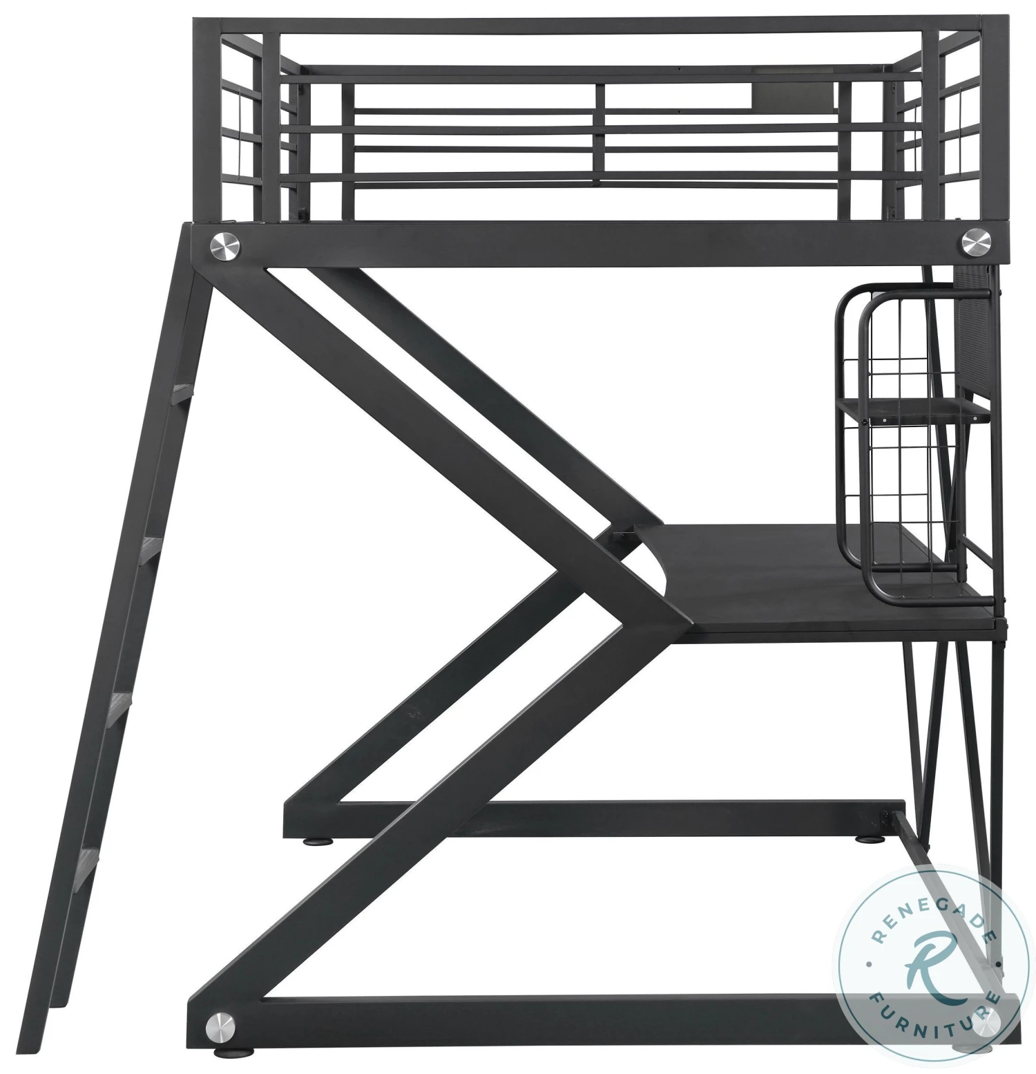 Parkview Black Full Workstation Loft Bed - Image 6