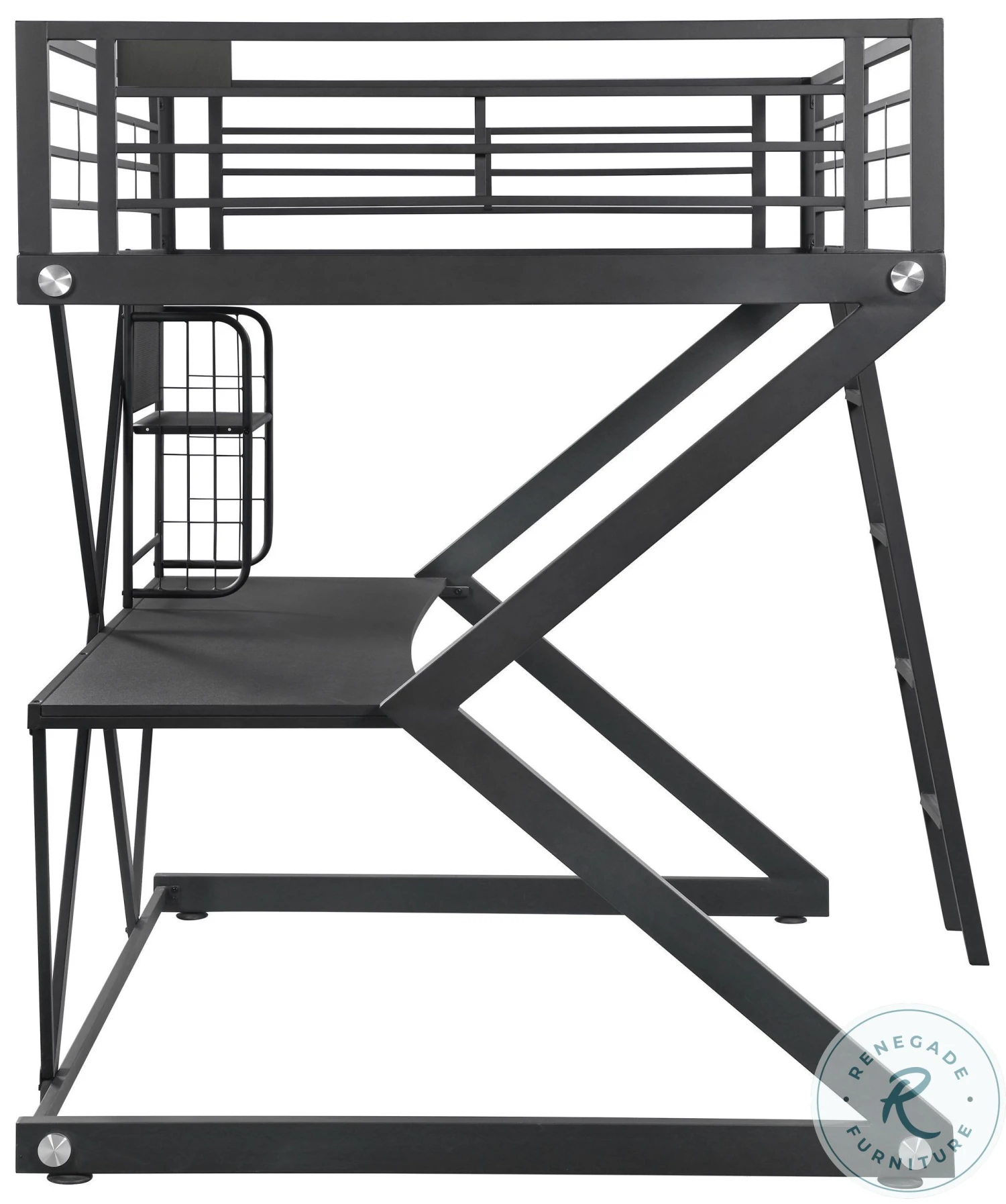 Parkview Black Full Workstation Loft Bed - Image 7