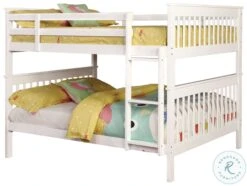 Chapman White Full Over Full Bunk Bed