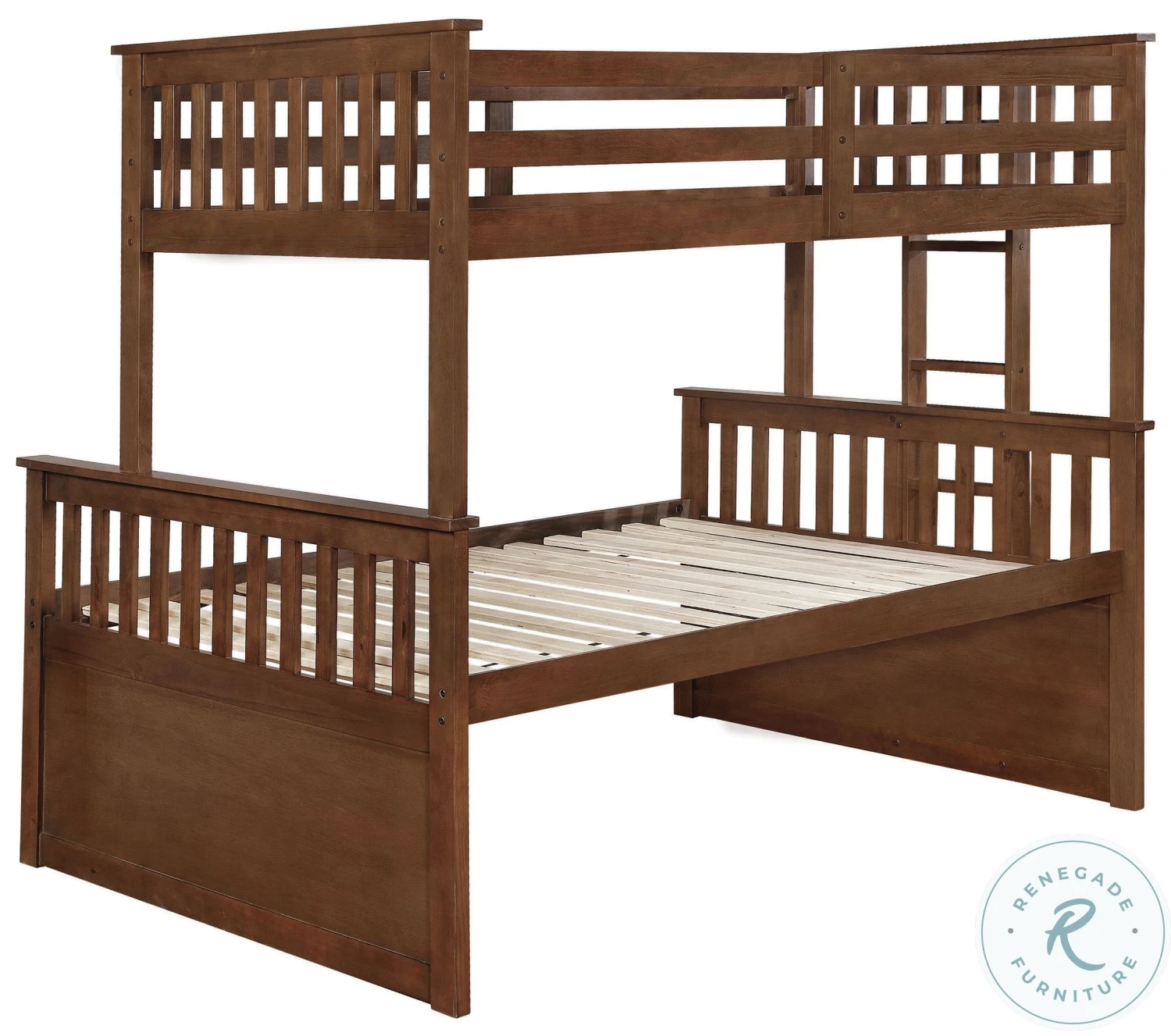 Atkin Weathered Walnut Twin XL Over Queen Bunk Bed - Image 5