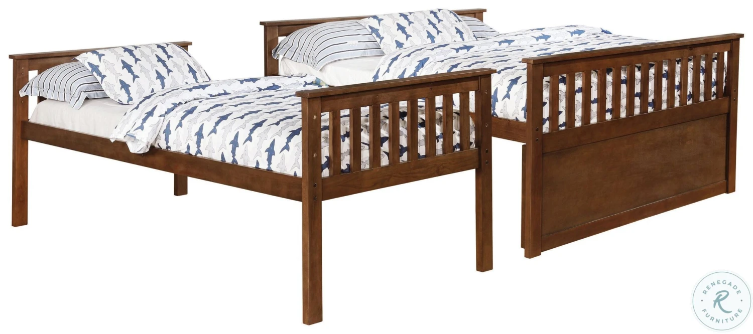 Atkin Weathered Walnut Twin XL Over Queen Bunk Bed - Image 6