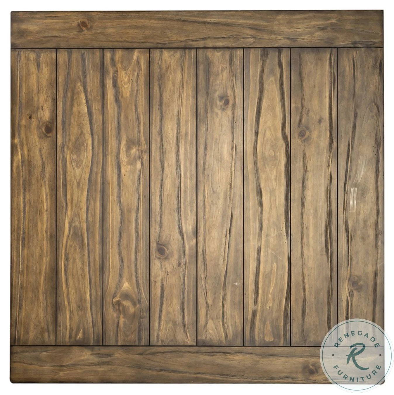 Morgan Creek Antique White And Wire Brushed Tobacco Drawer Square Occasional Table Set - Image 6