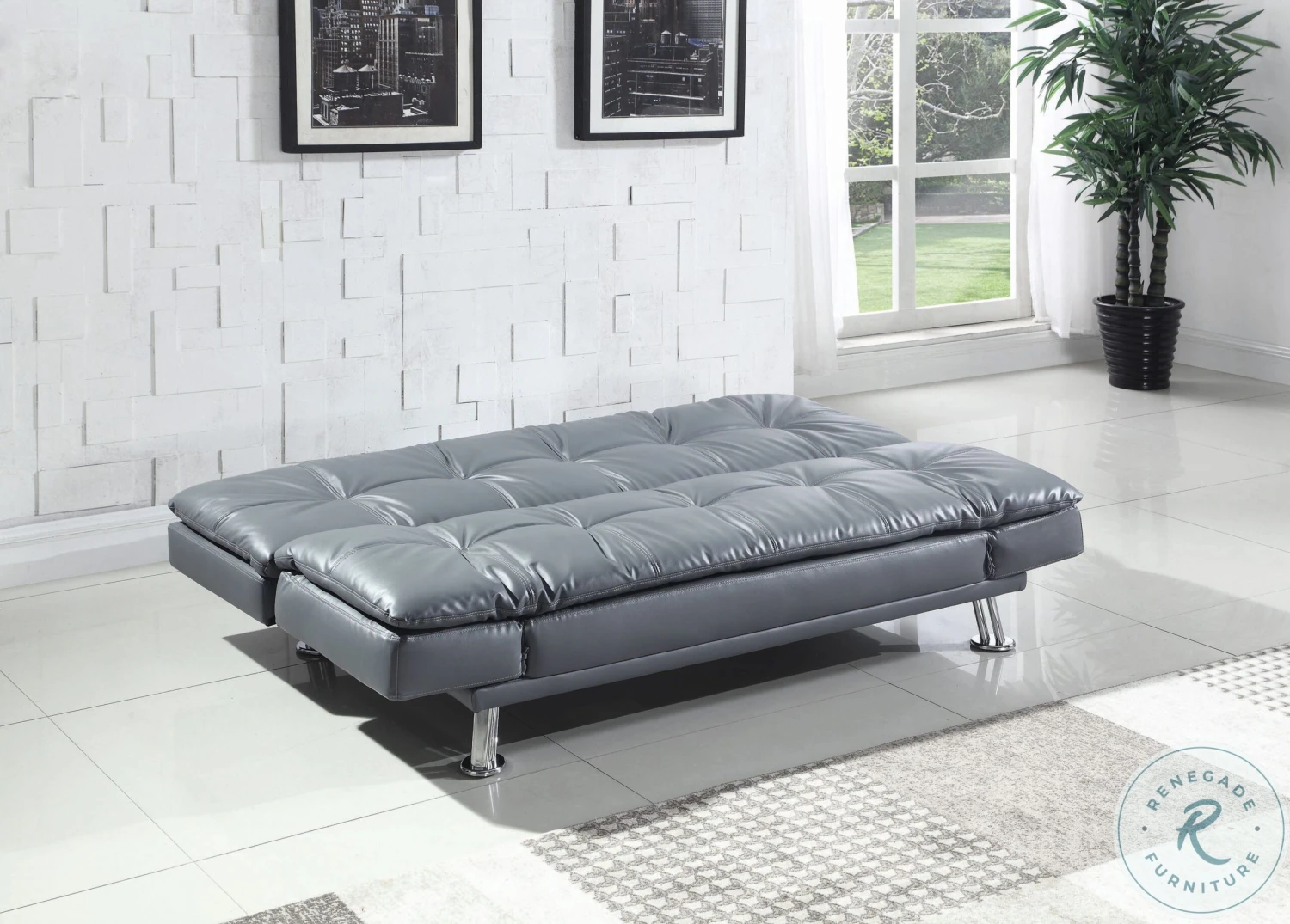 Dilleston Gray Full Sofa Bed - Image 4