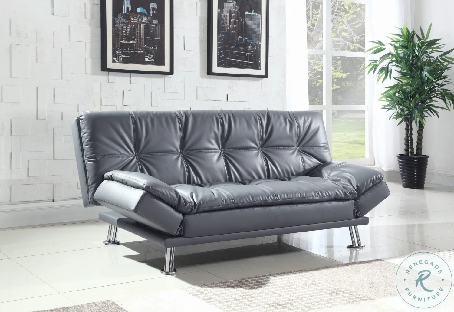 Dilleston Gray Full Sofa Bed