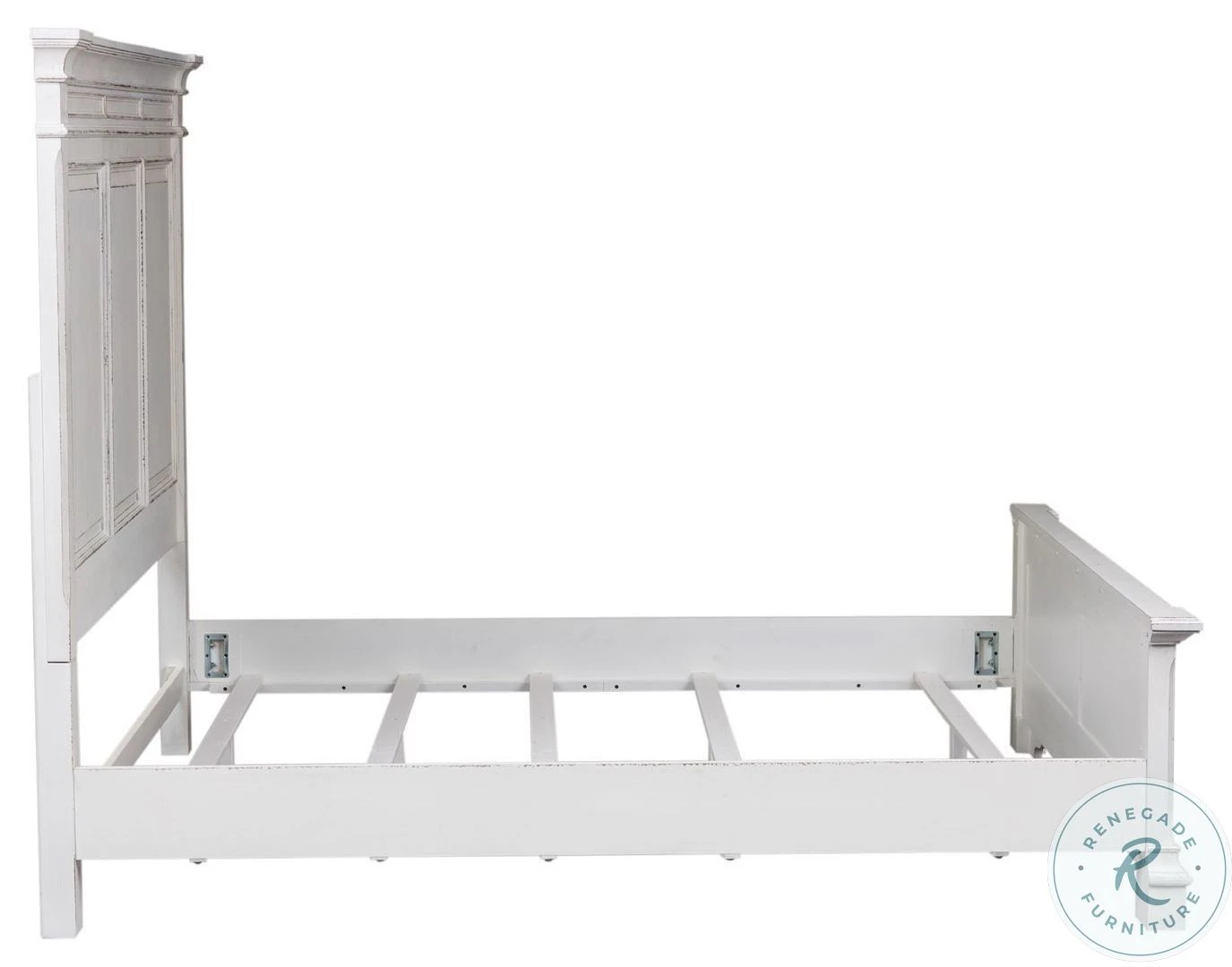 Abbey Park Antique White Queen Panel Bed - Image 5