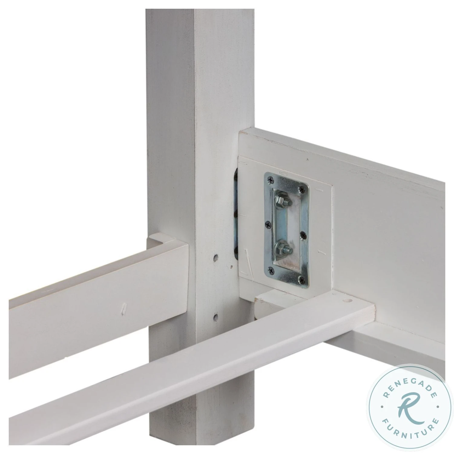 Abbey Park Antique White Queen Panel Bed - Image 7