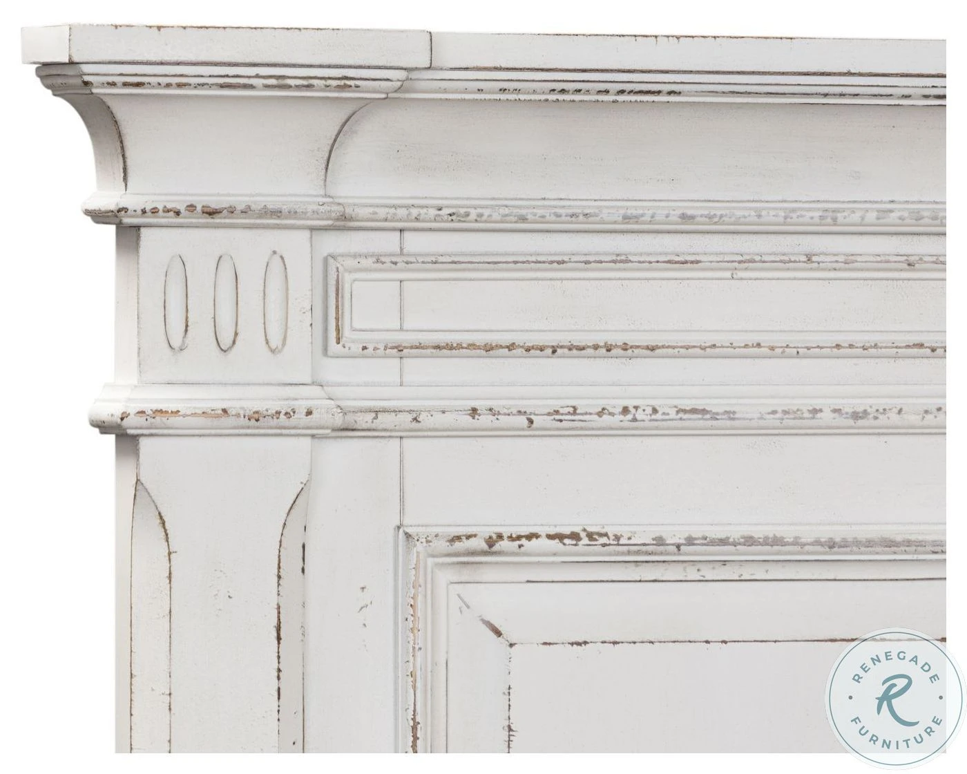 Abbey Park Antique White Queen Panel Bed - Image 6