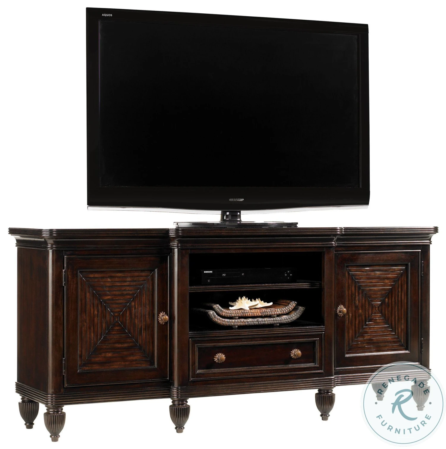 Tommy Bahama Royal Kahala Dark Coffee Maui TV Stand