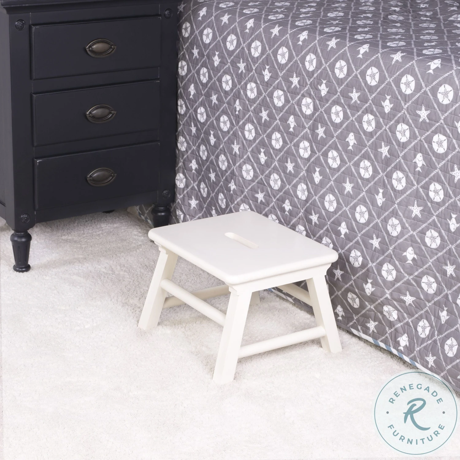 Melrose White Step Stool - Image 2