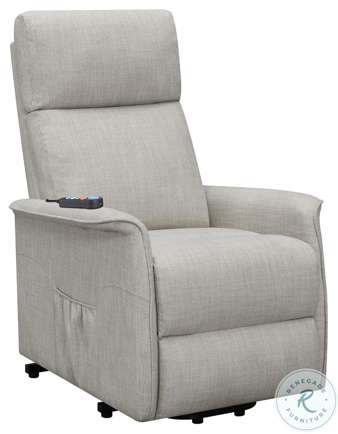 Herrera Beige Power Lift Recliner