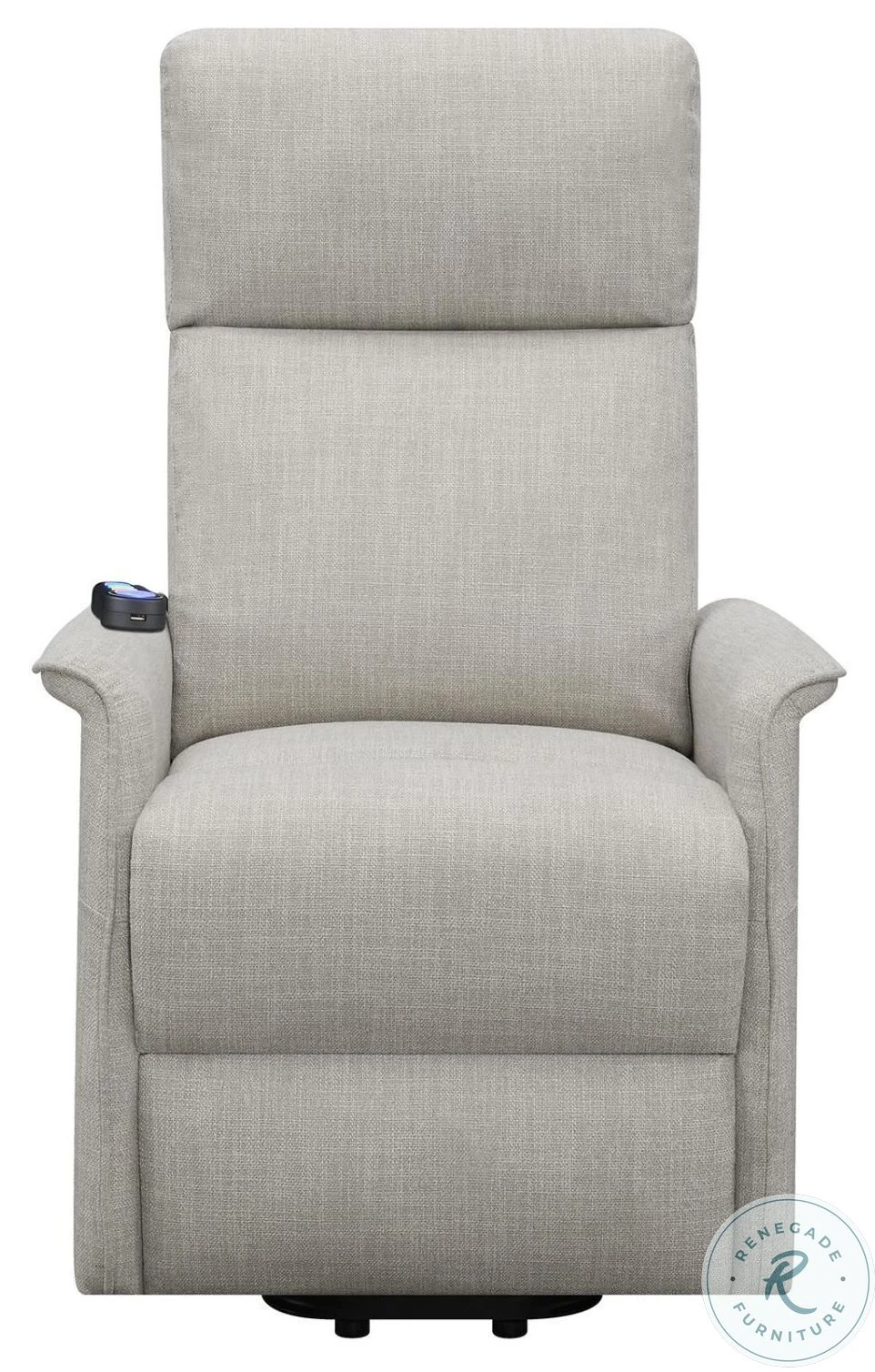 Herrera Beige Power Lift Recliner - Image 7