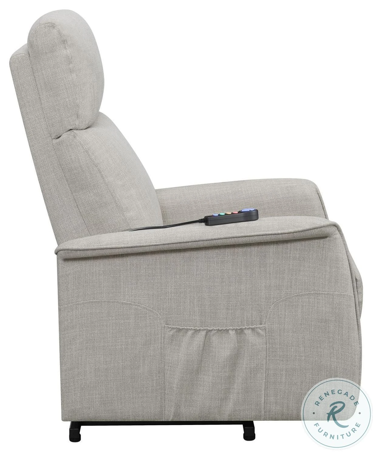 Herrera Beige Power Lift Recliner - Image 9