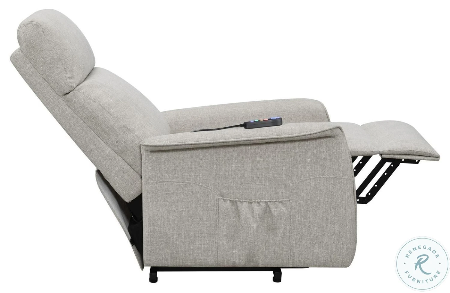 Herrera Beige Power Lift Recliner - Image 10