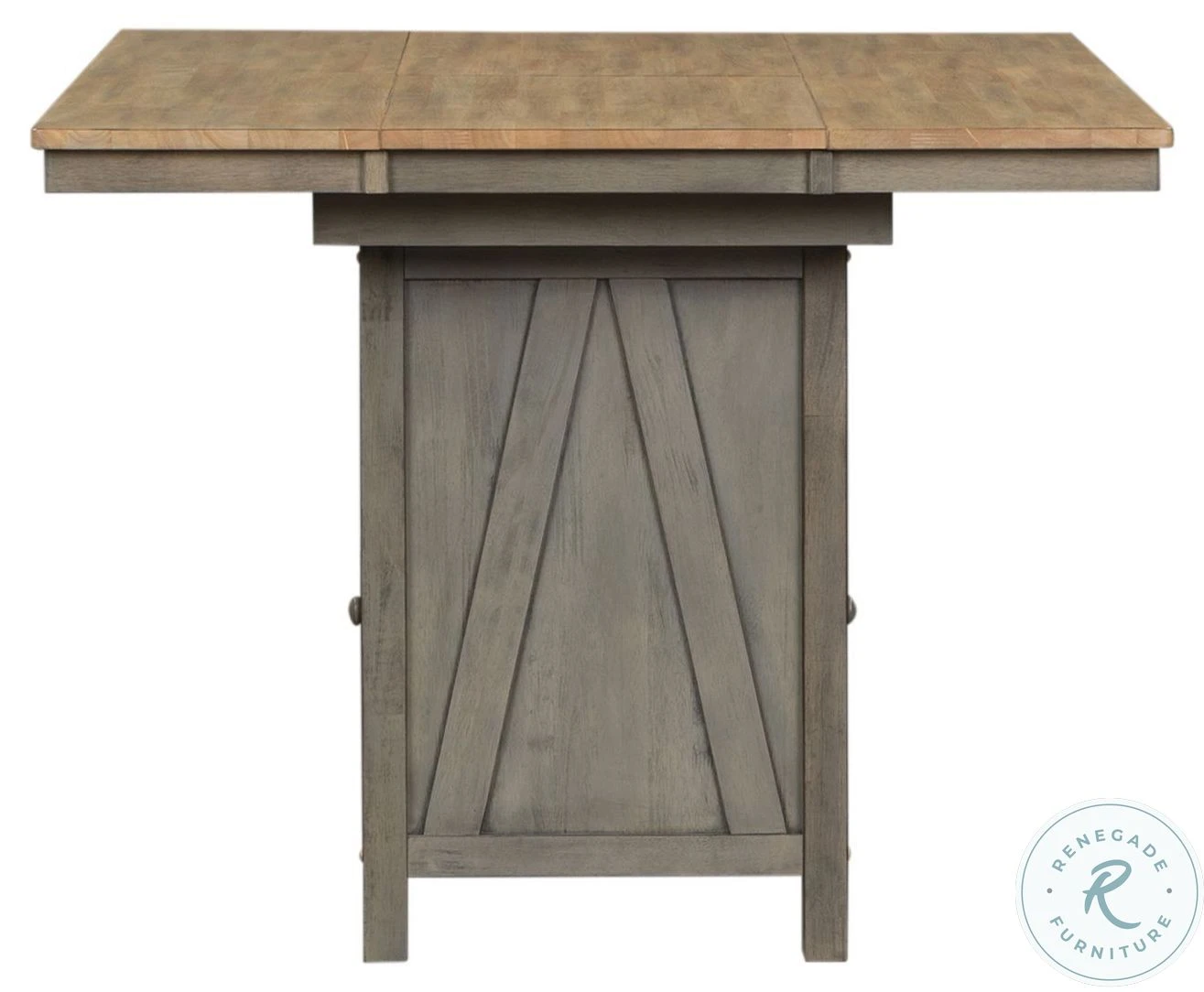 Lindsey Farm Gray And Sandstone Extendable Kitchen Island - Image 7