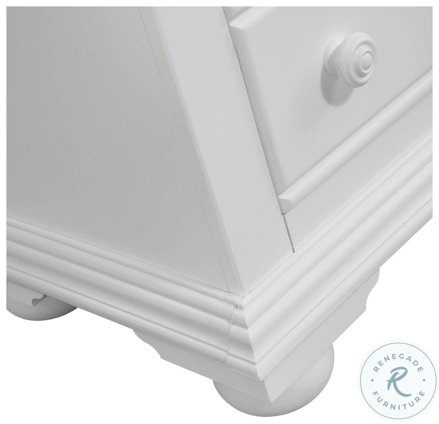 Cottage Traditions White High Dresser With Mirror - Image 6