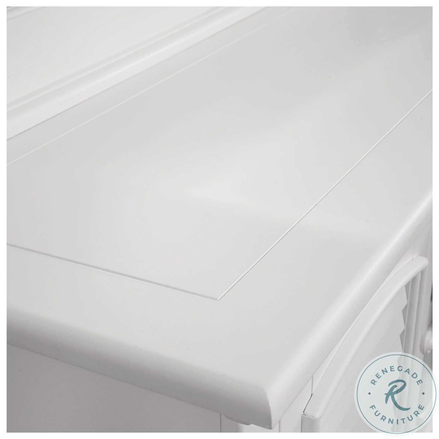 Cottage Traditions White High Dresser With Mirror - Image 7