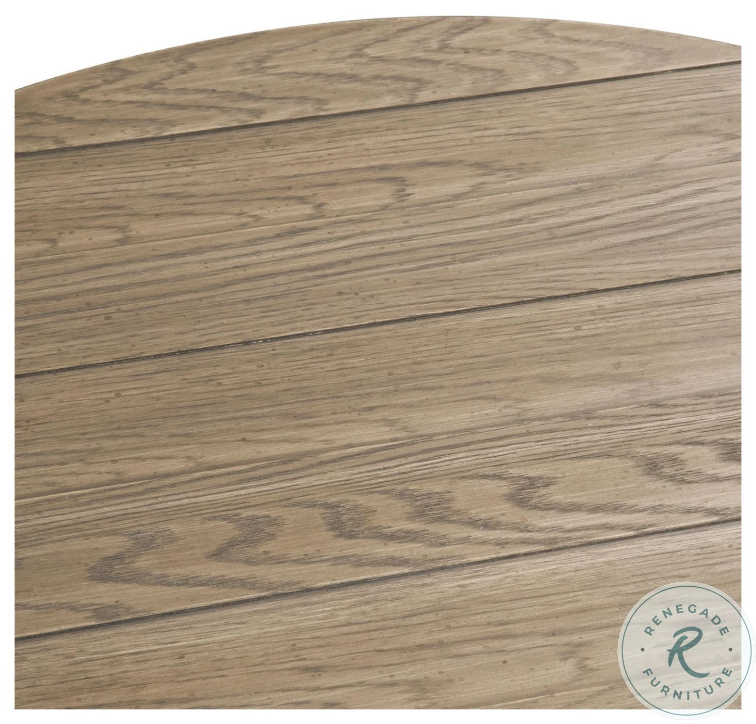 Heartland Antique White And Tobacco Round Pedestal Chairside Table - Image 5