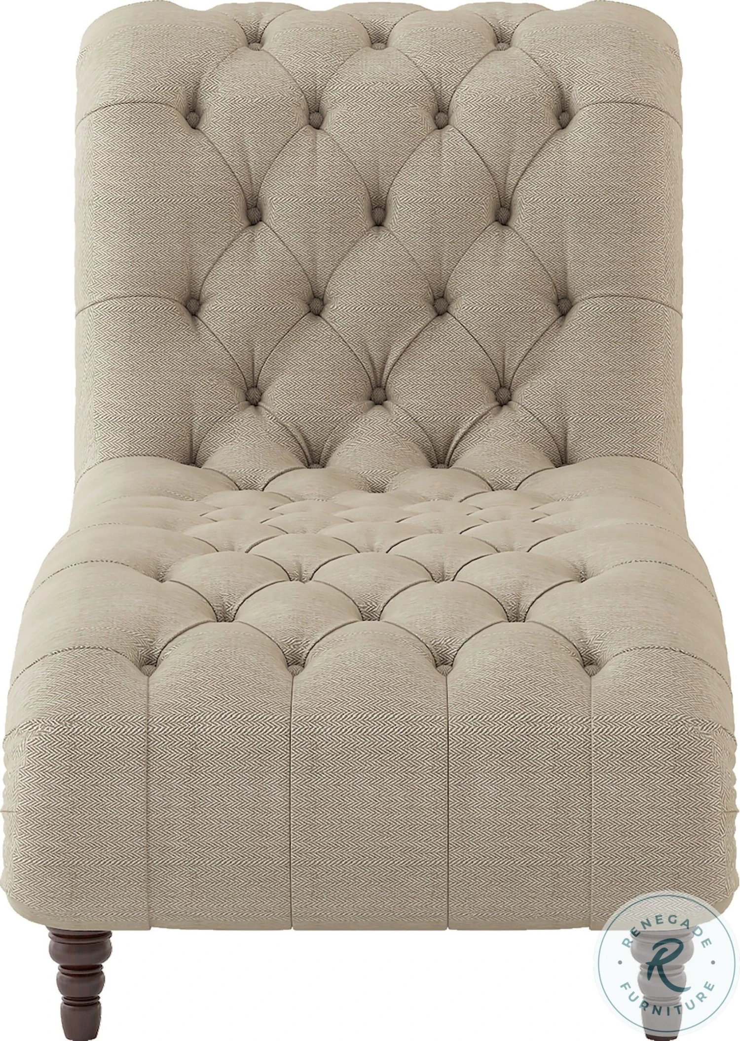 St. Claire Brown Fabric Chaise - Image 4