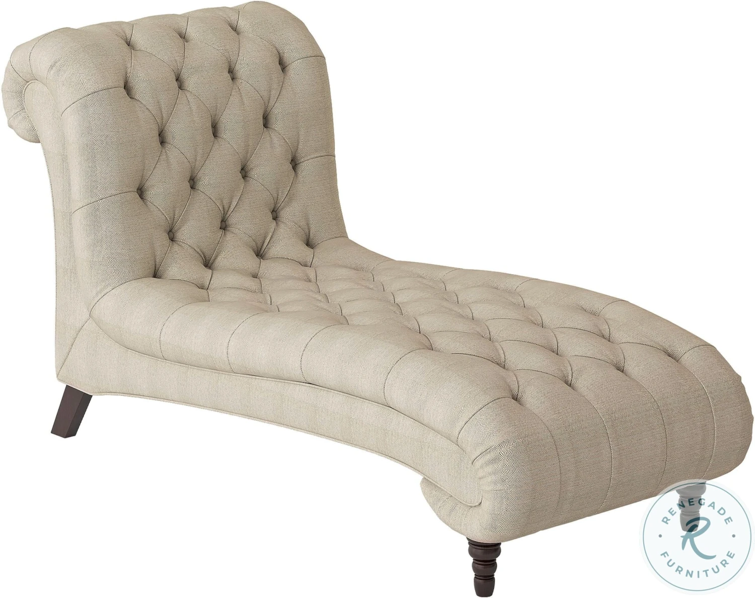 St. Claire Brown Fabric Chaise