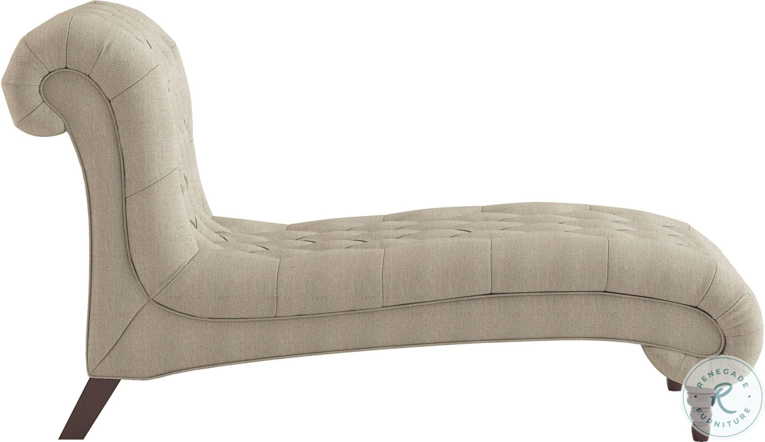 St. Claire Brown Fabric Chaise - Image 5
