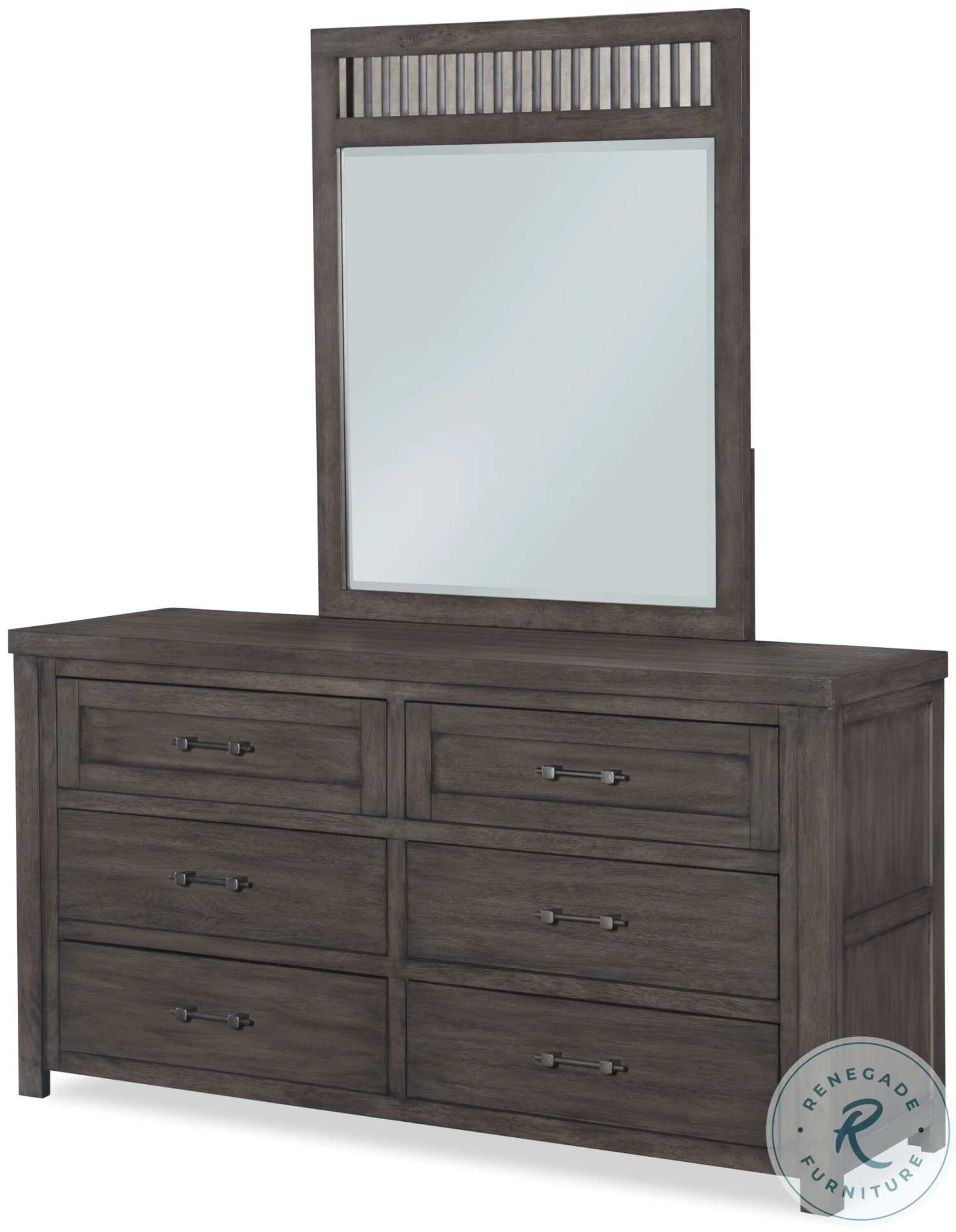 Bunkhouse Aged Barnwood Vertical Mirror - Image 5