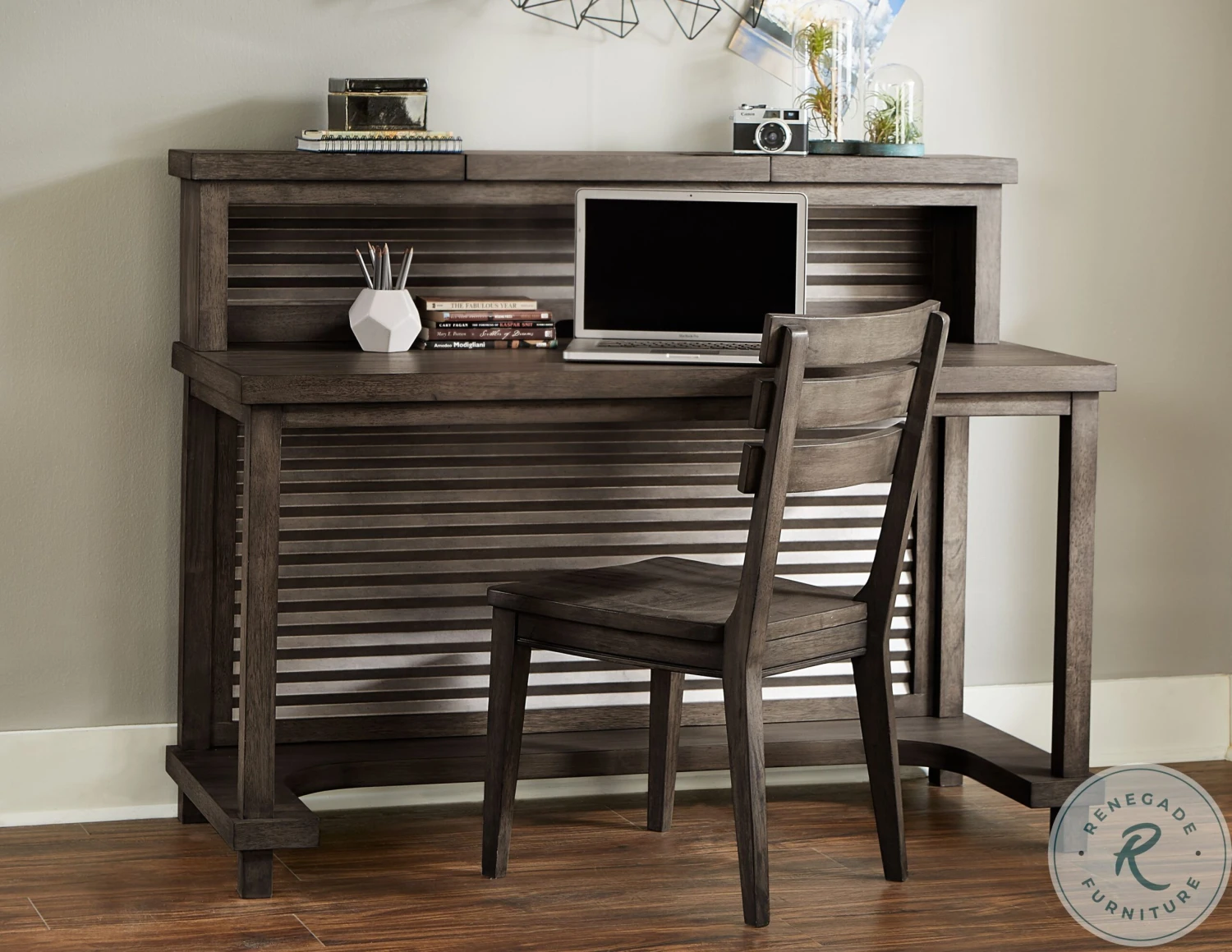 Bunkhouse Aged Barnwood Home Office Set - Image 5