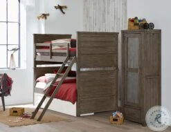 Bunkhouse Aged Barnwood Youth Bunk Bedroom Set