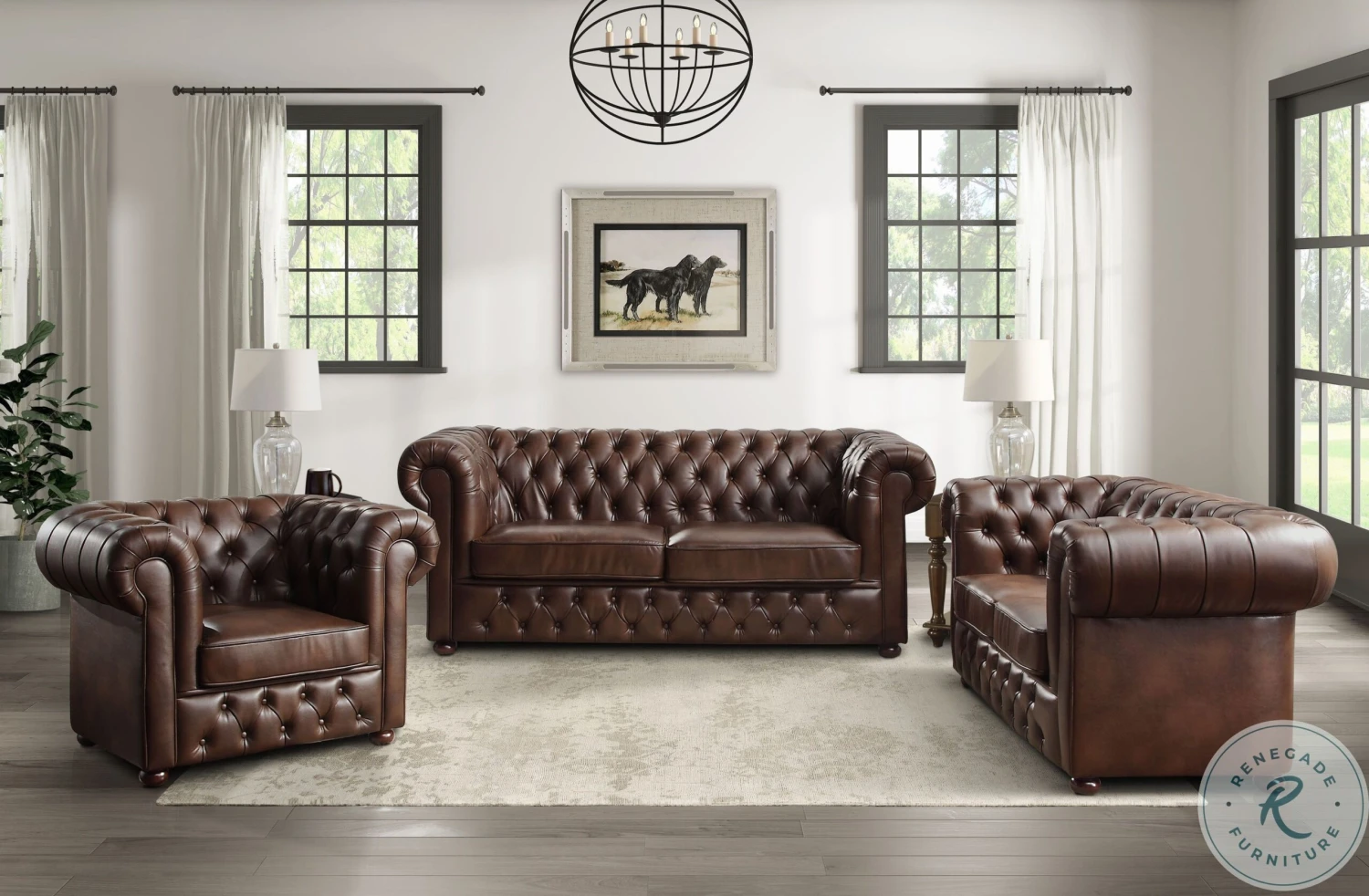 Tiverton Brown Chair - Image 2