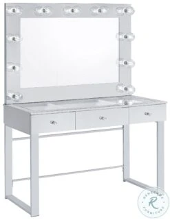 Umbridge Chrome And White Vanity