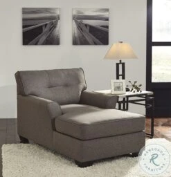 Tibbee Slate Chaise