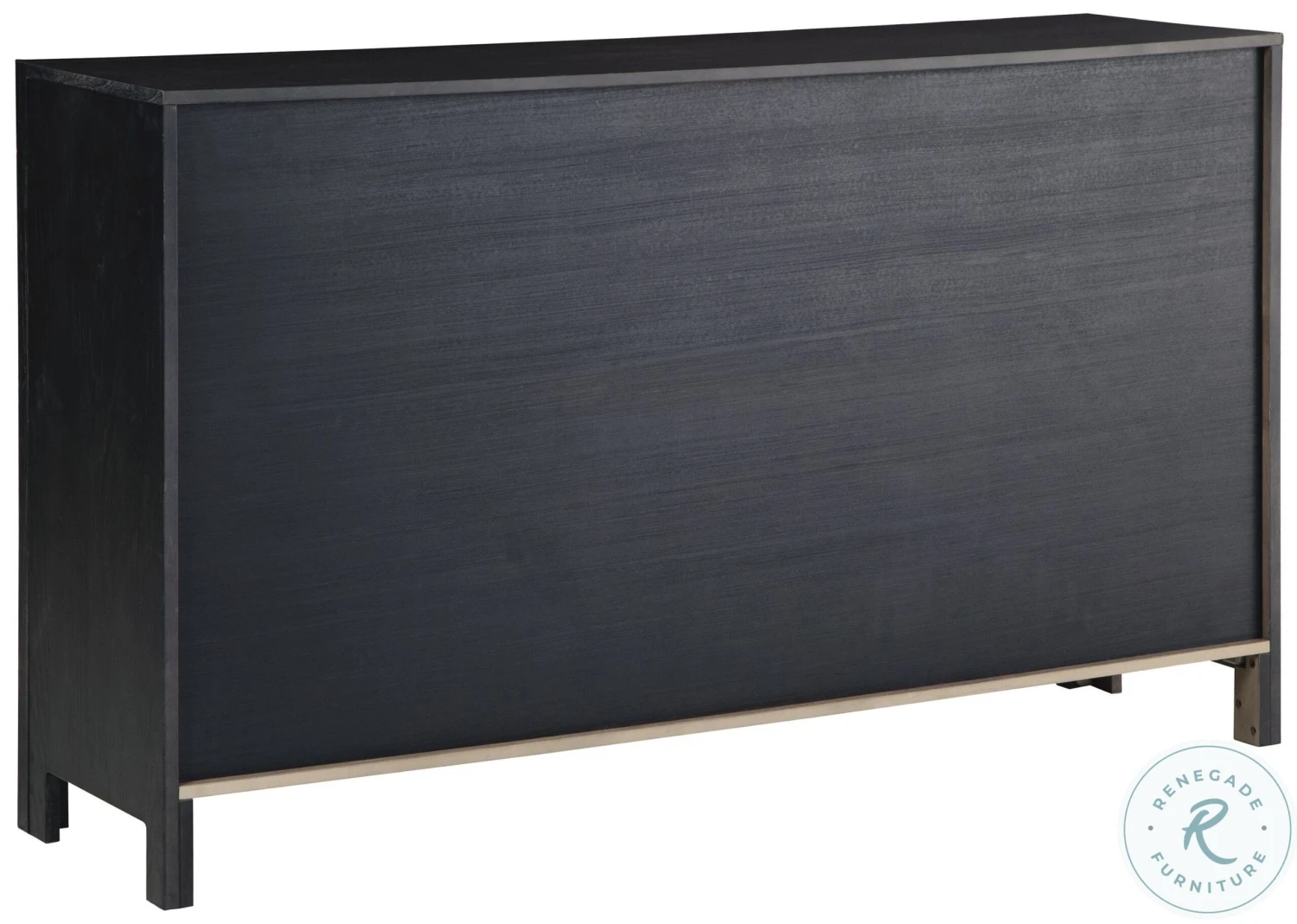 Lenston Black And Warm Gray Short Accent Cabinet - Image 5