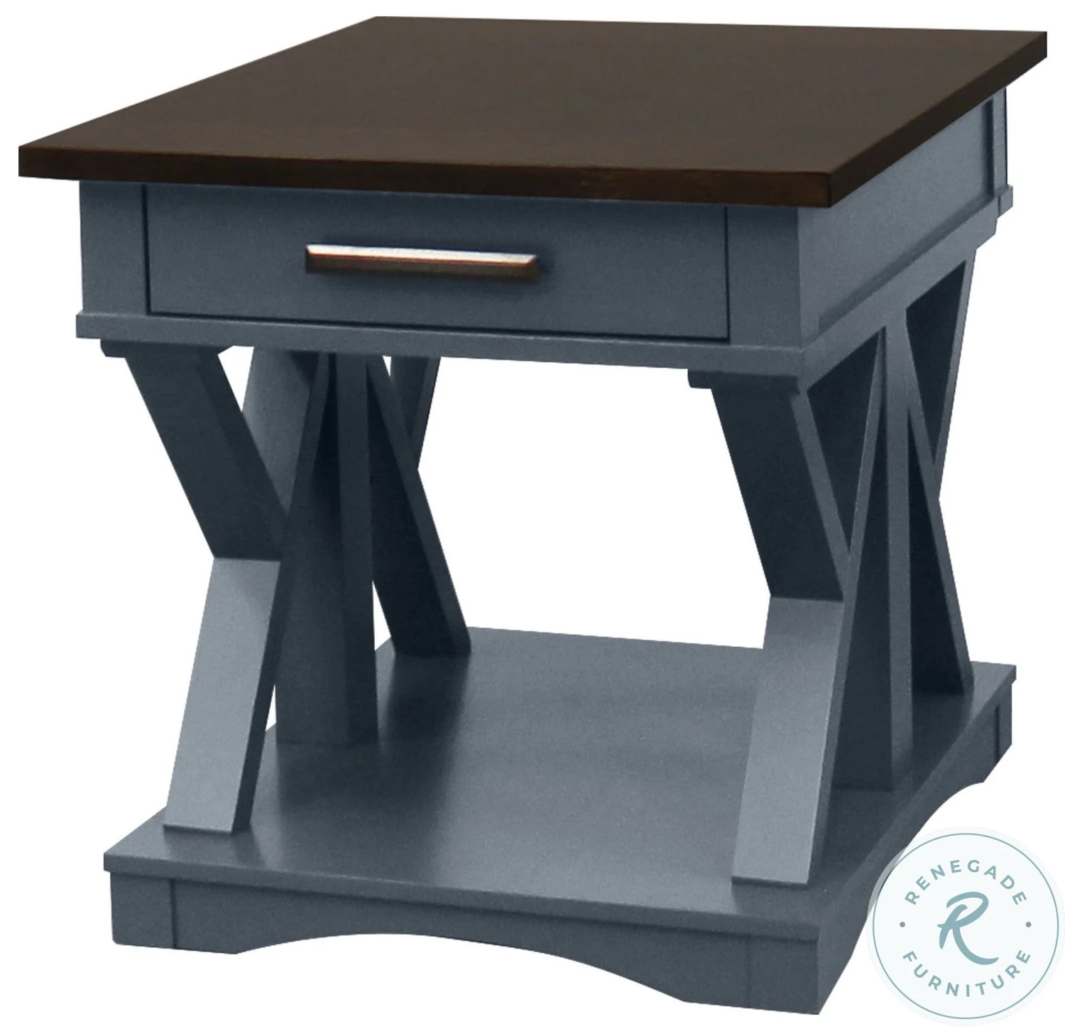 Americana Modern Denim End Table