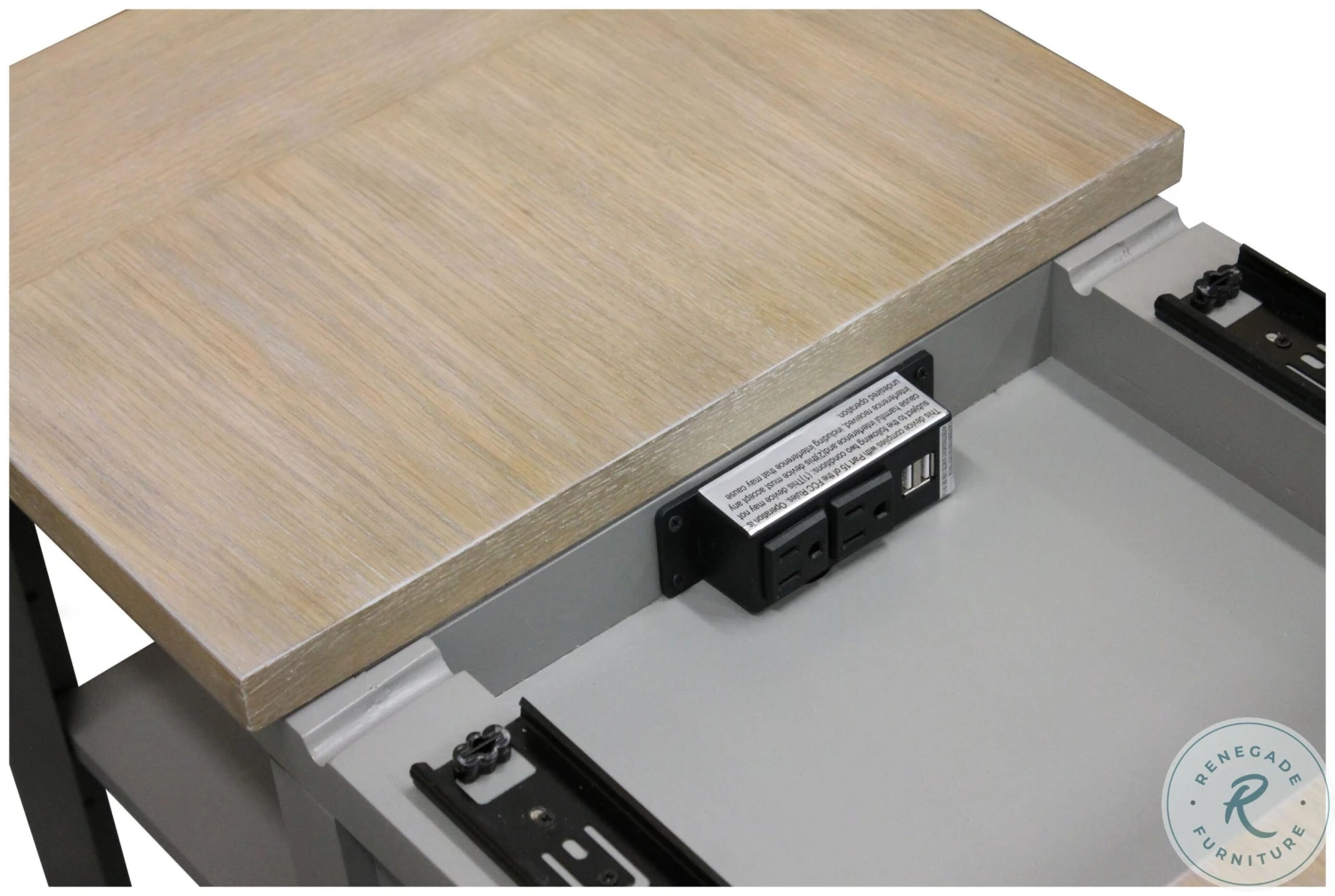 Americana Modern Dove Chairside End Table - Image 5