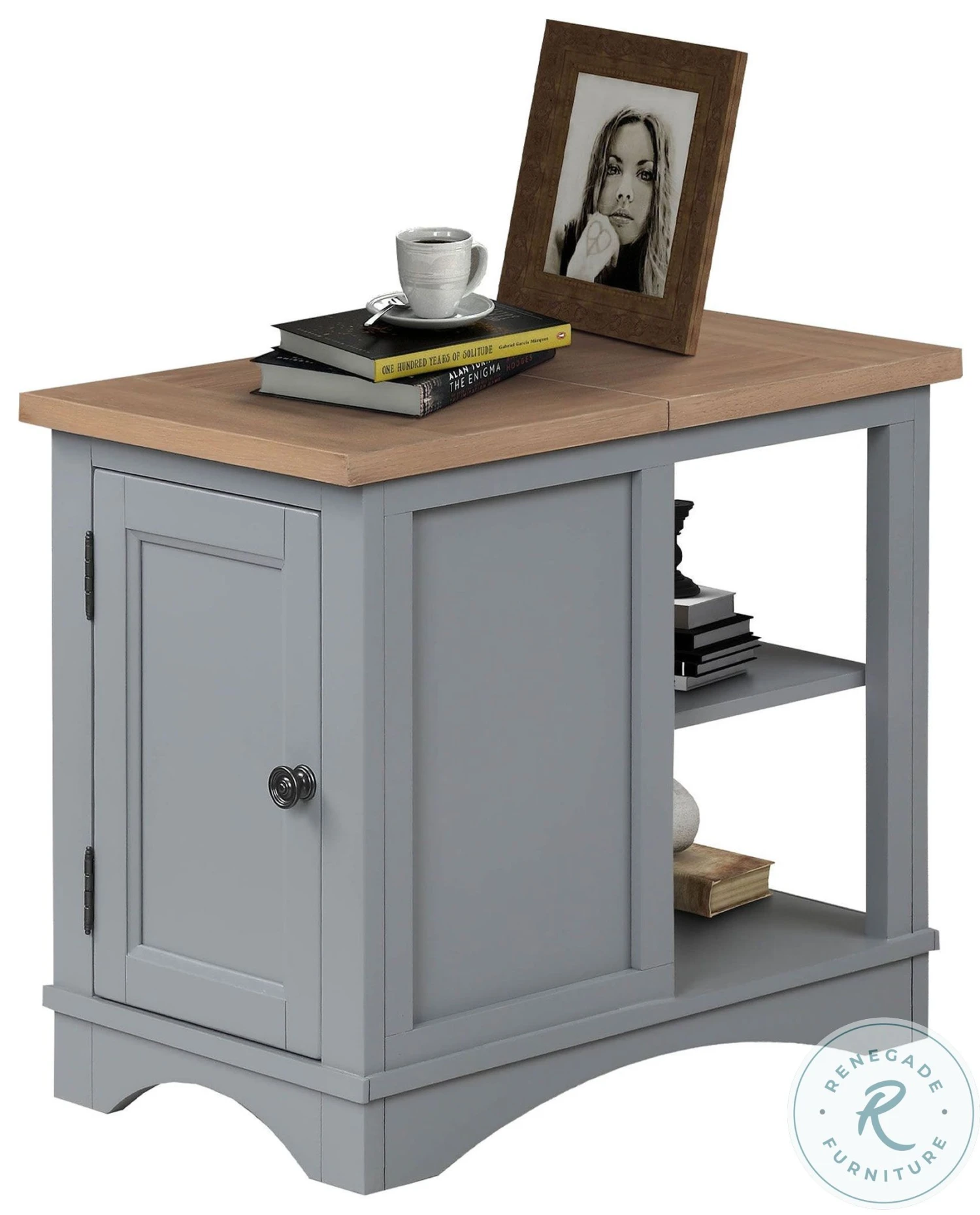 Americana Modern Dove Chairside End Table