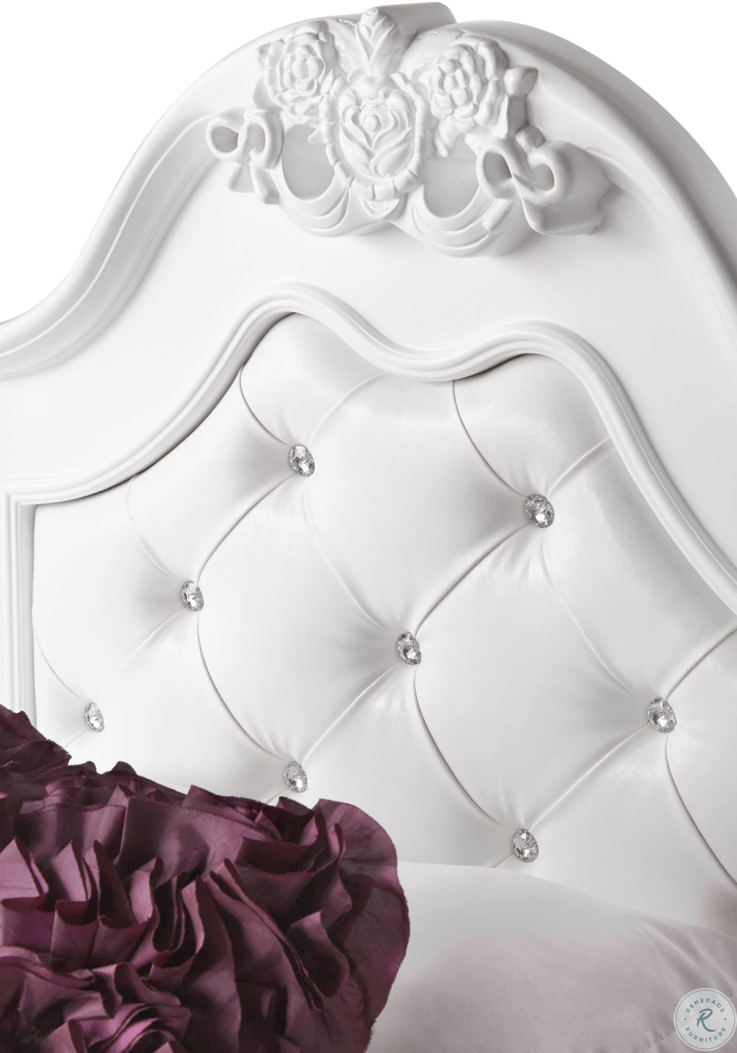 Annie White Twin Upholstered Poster Bed With Storage Trundle - Image 6