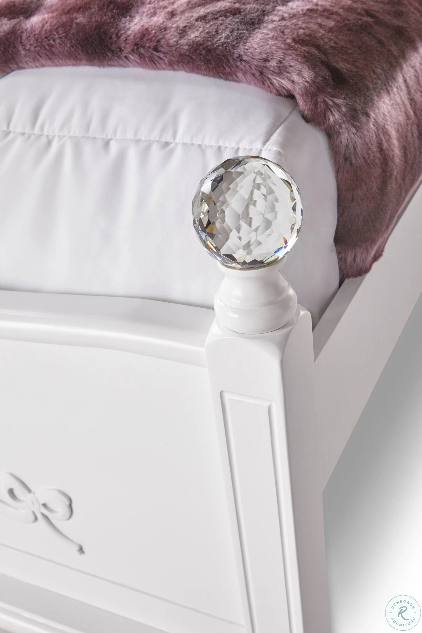 Annie White Twin Upholstered Poster Bed With Storage Trundle - Image 7