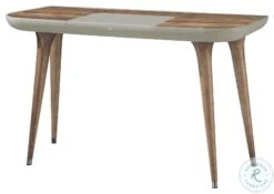Arrow Walnut And Taupe Desk