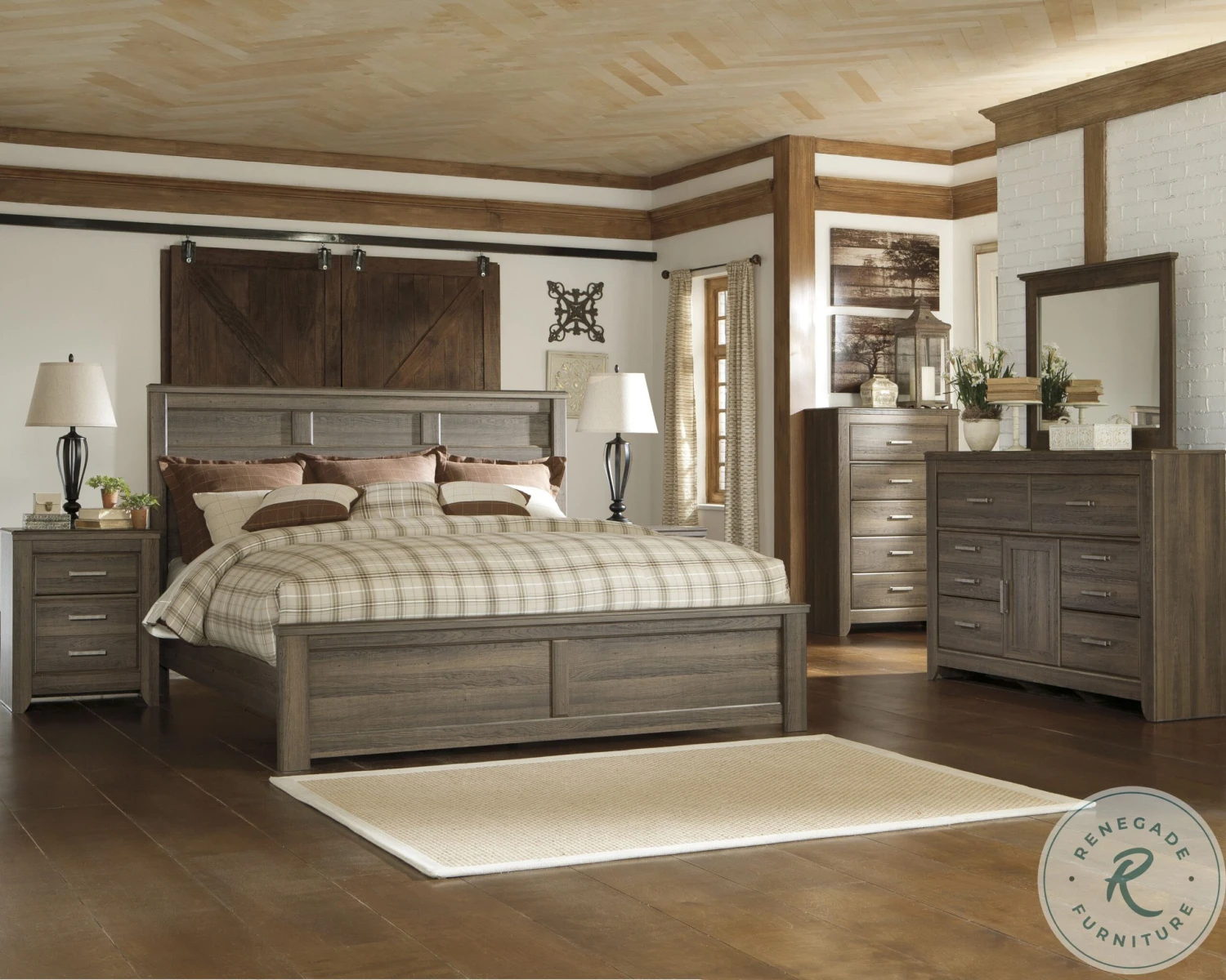 Juararo Dark Brown Bedroom Mirror - Image 6