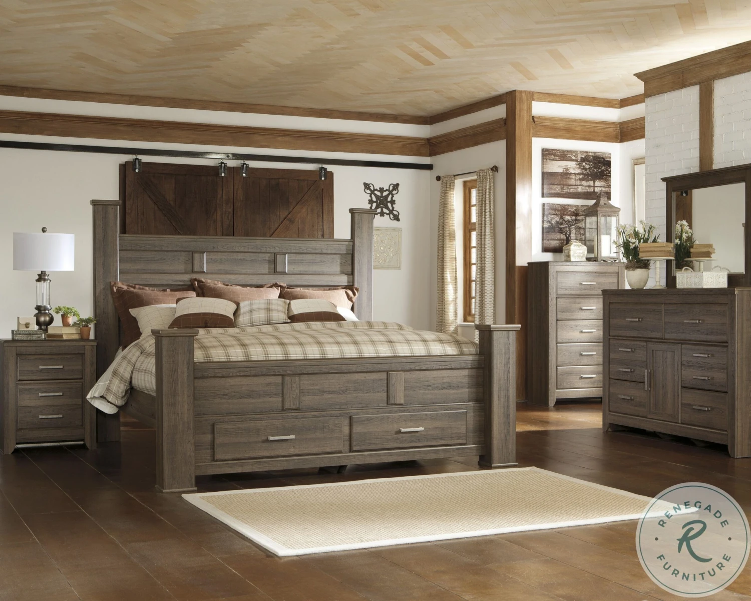 Juararo Dark Brown Bedroom Mirror - Image 8