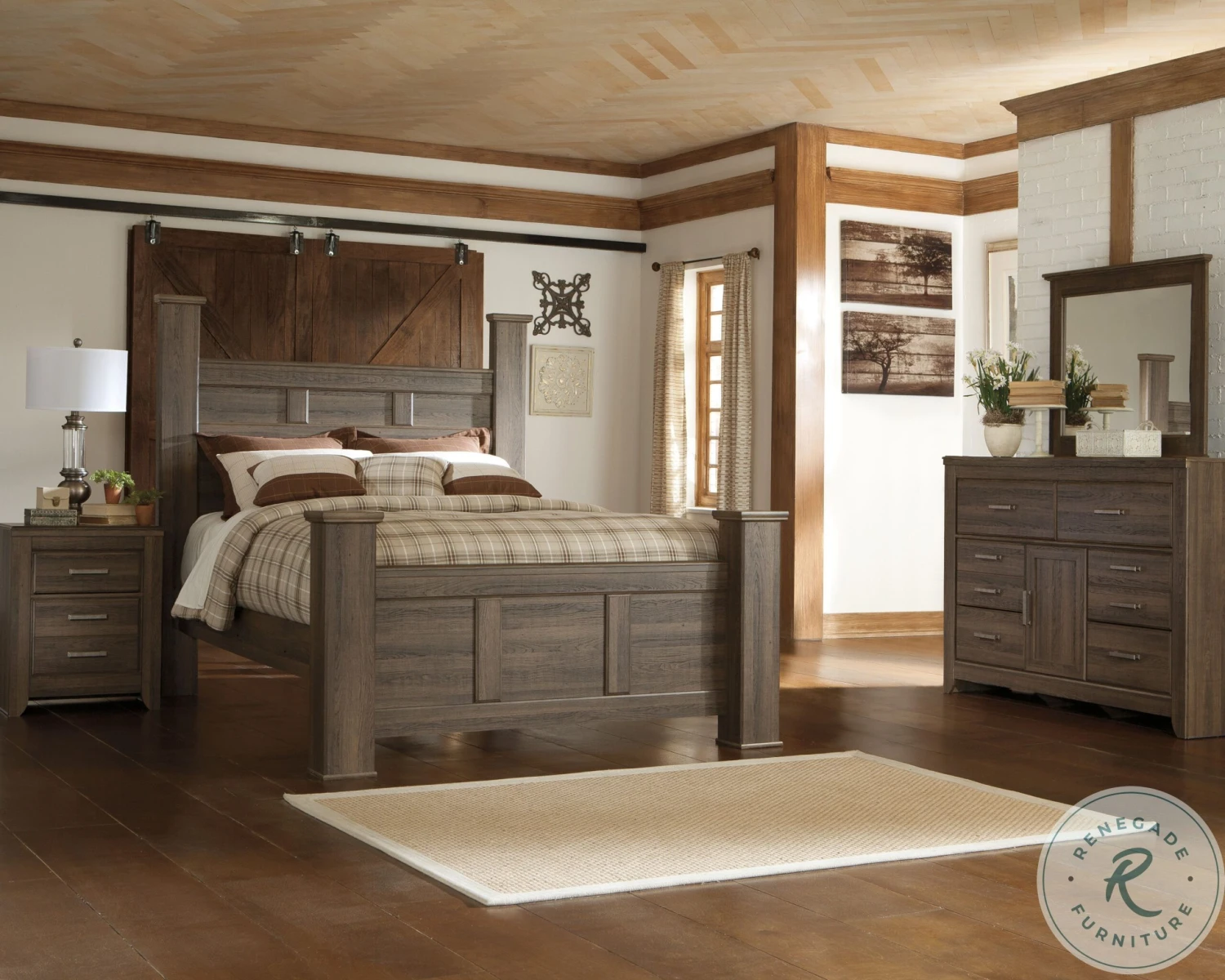 Juararo Dark Brown Bedroom Mirror - Image 9