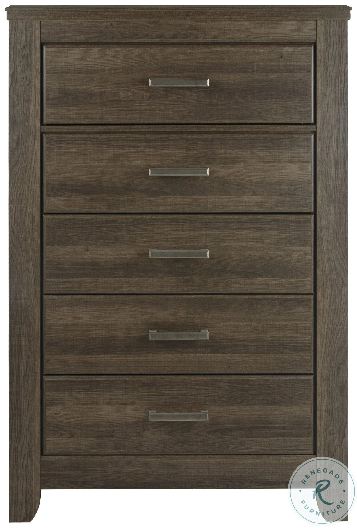Juararo Dark Brown Five Drawer Chest - Image 5
