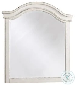 Realyn Chipped White Youth Mirror