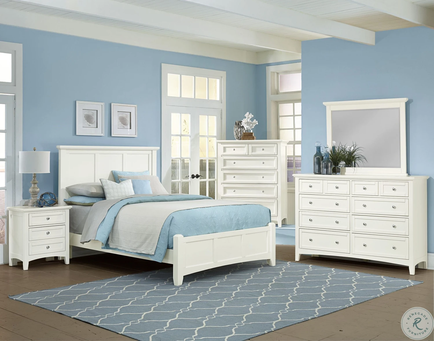 Bonanza White Landscape Mirror - Image 3