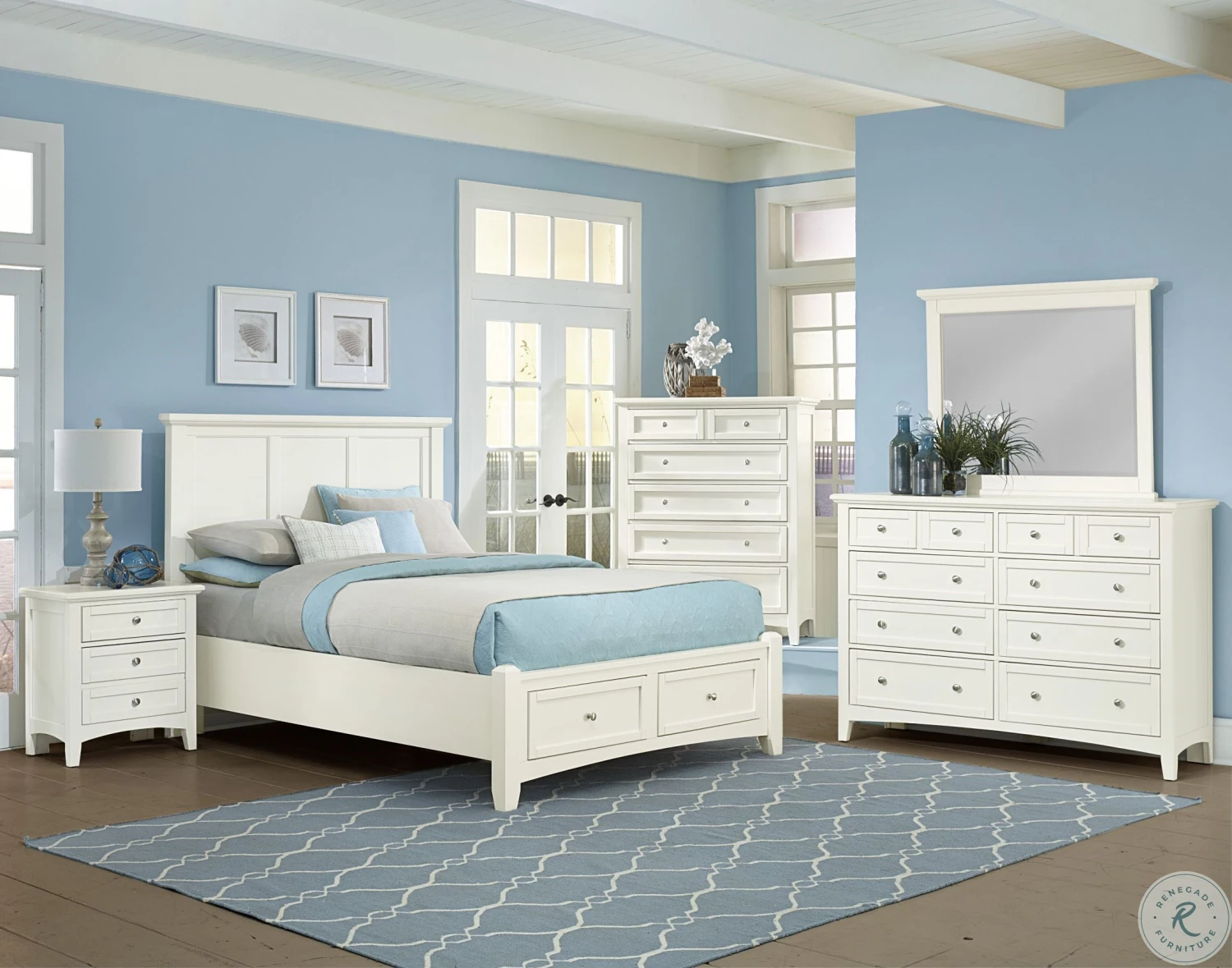 Bonanza White Landscape Mirror - Image 5