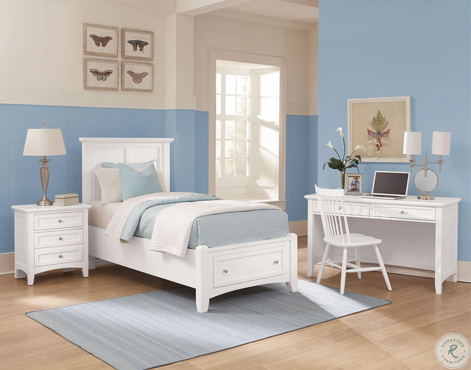 Bonanza White Landscape Mirror - Image 6