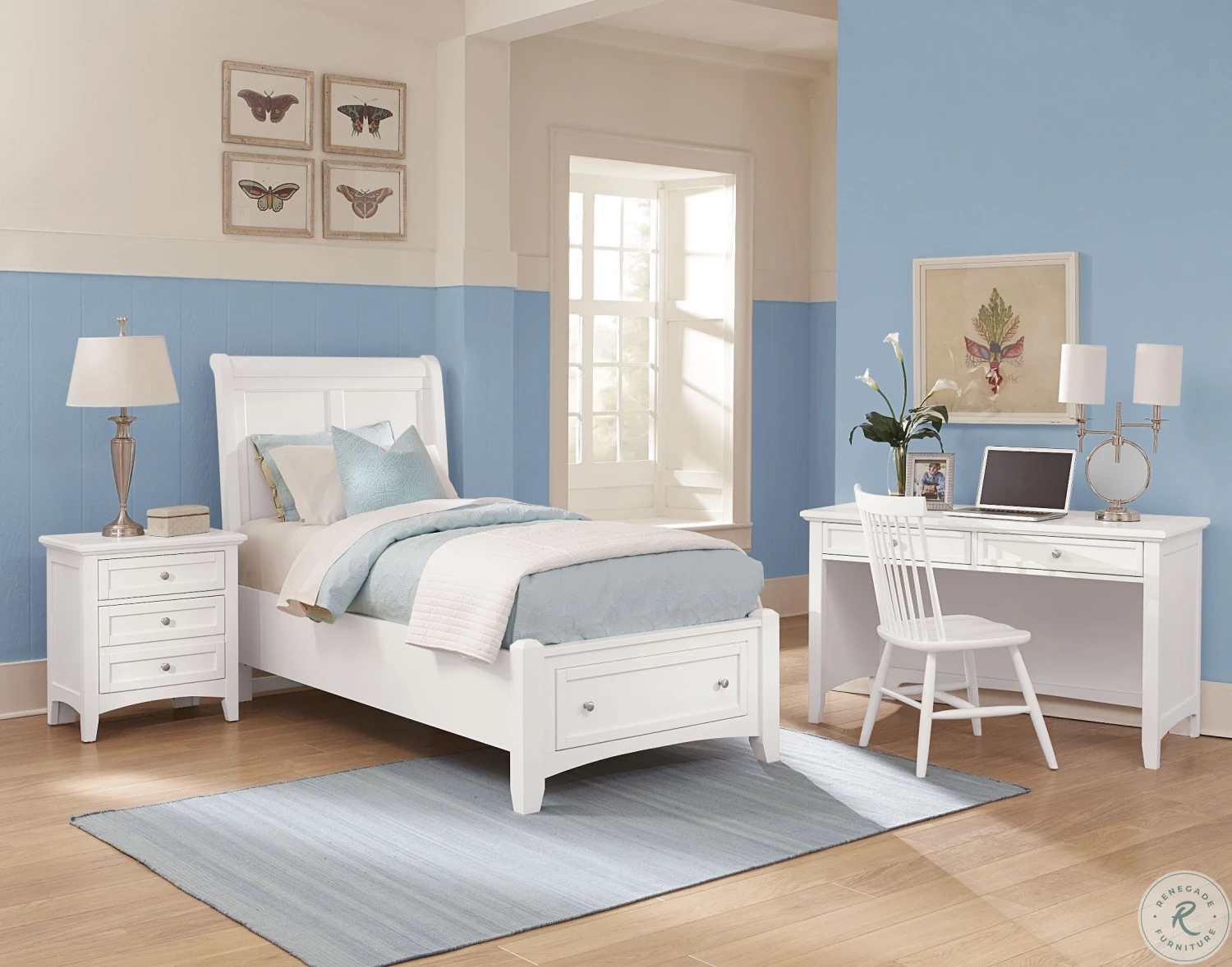 Bonanza White Landscape Mirror - Image 10