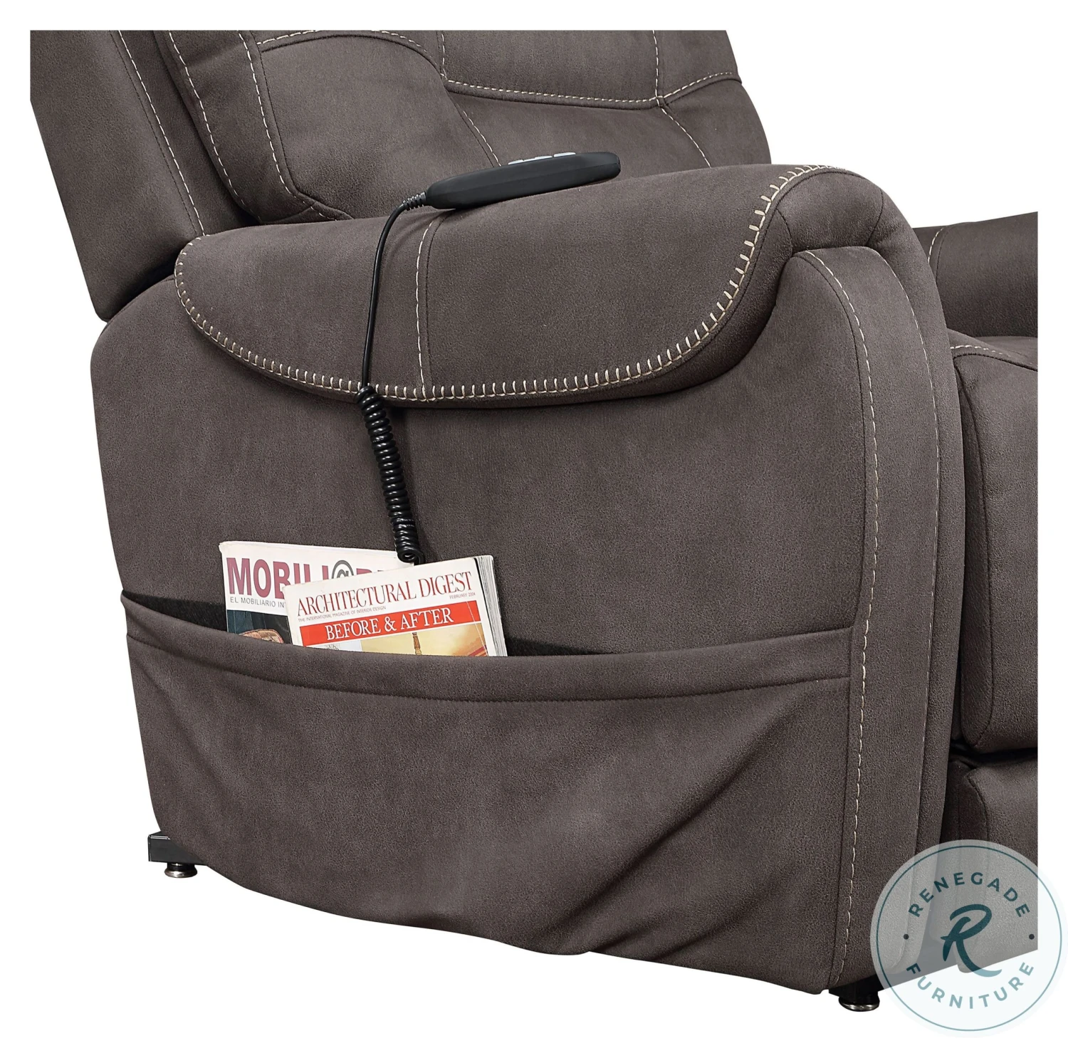 Brisbane Stone Power Lift Chair With Three Heat Zones - Image 9