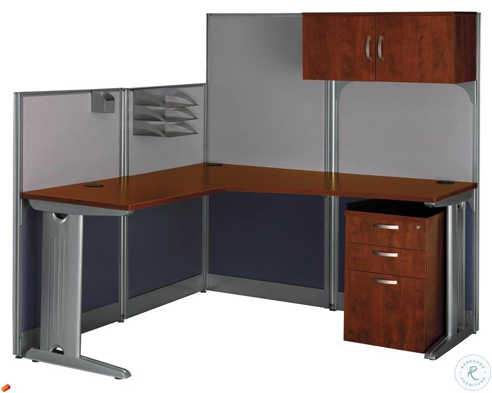 Office-in-an-Hour L-Workstation With Storage